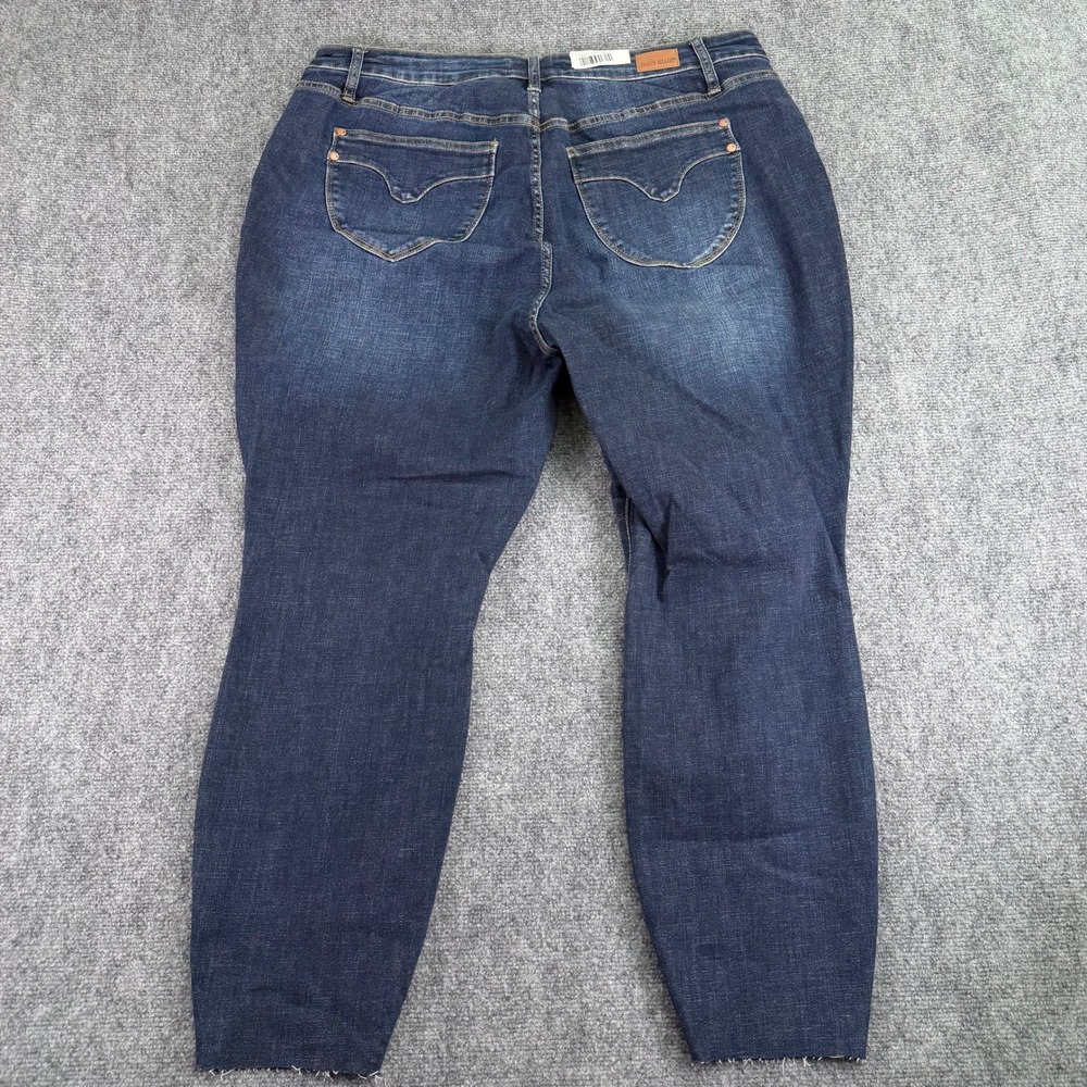 Judy Blue Jeans Womens 20W (Fits 38x27) Blue Skinny Tummy Control High Rise NWT - Picture 13 of 16